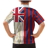 Hawaiian Tropical Plants Lei Family Matching Mermaid Dress and Hawaiian Shirt National Flag Style - Polynesian Pride