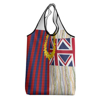 Hawaiian Tropical Plants Lei Grocery Bag National Flag Style - Polynesian Pride