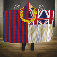 Hawaiian Tropical Plants Lei Hooded Blanket National Flag Style LT03 - Polynesian Pride