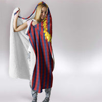 Hawaiian Tropical Plants Lei Hooded Blanket National Flag Style LT03 - Polynesian Pride