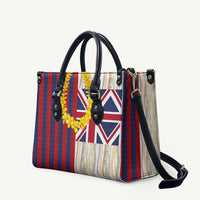 Hawaiian Tropical Plants Lei Leather Bag National Flag Style - Polynesian Pride