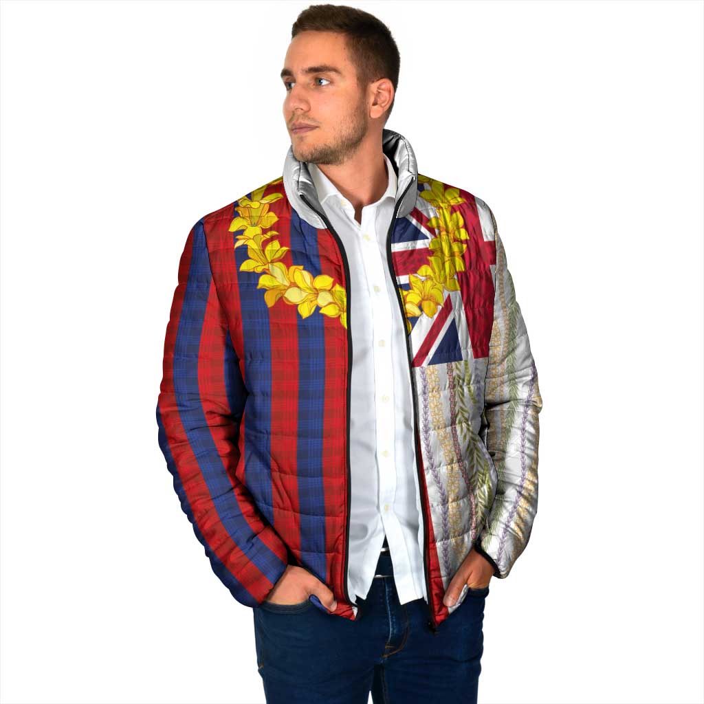 Hawaiian Tropical Plants Lei Padded Jacket National Flag Style LT03 - Polynesian Pride