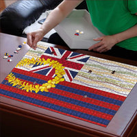 Hawaiian Tropical Plants Lei Puzzle National Flag Style LT03 - Polynesian Pride