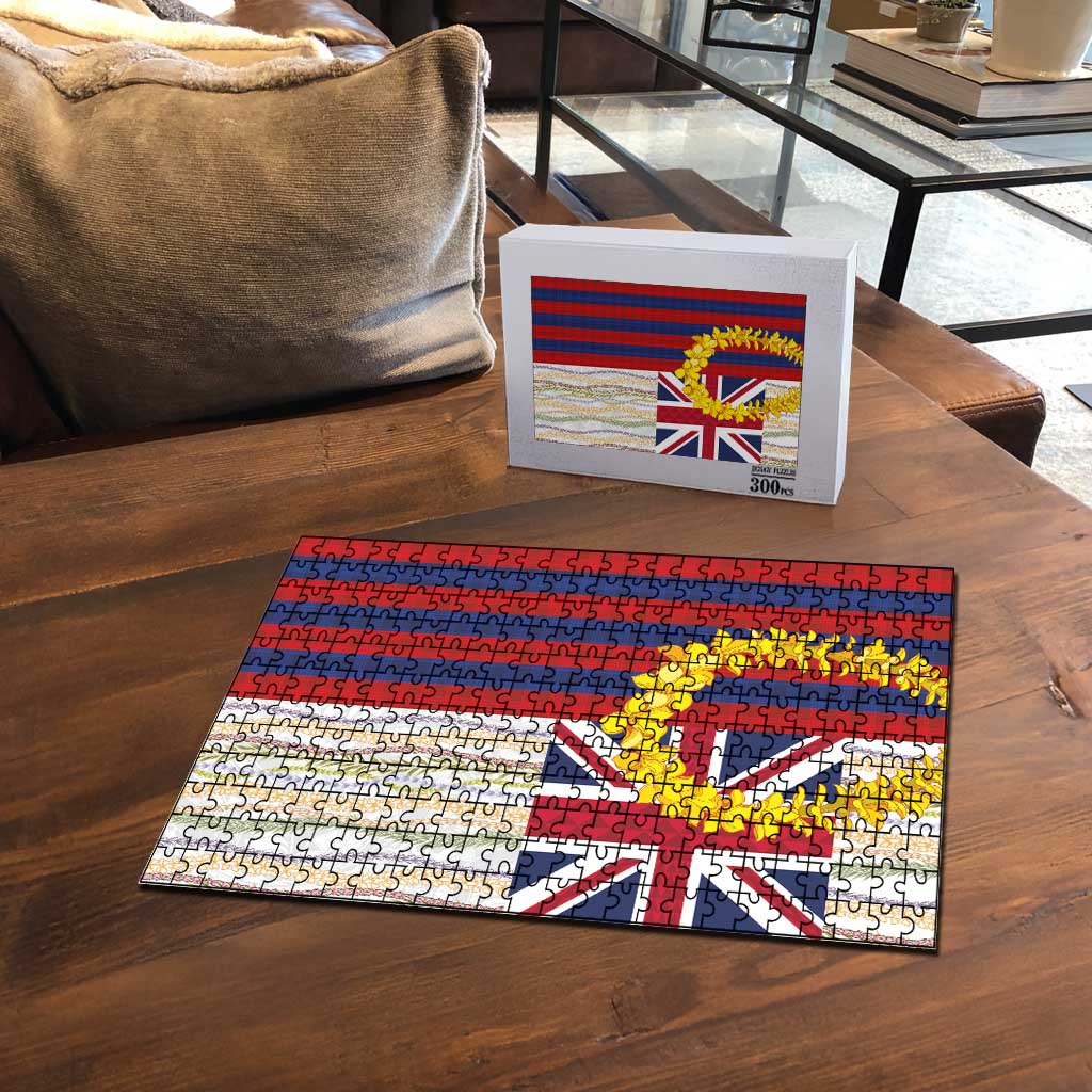 Hawaiian Tropical Plants Lei Puzzle National Flag Style LT03 - Polynesian Pride