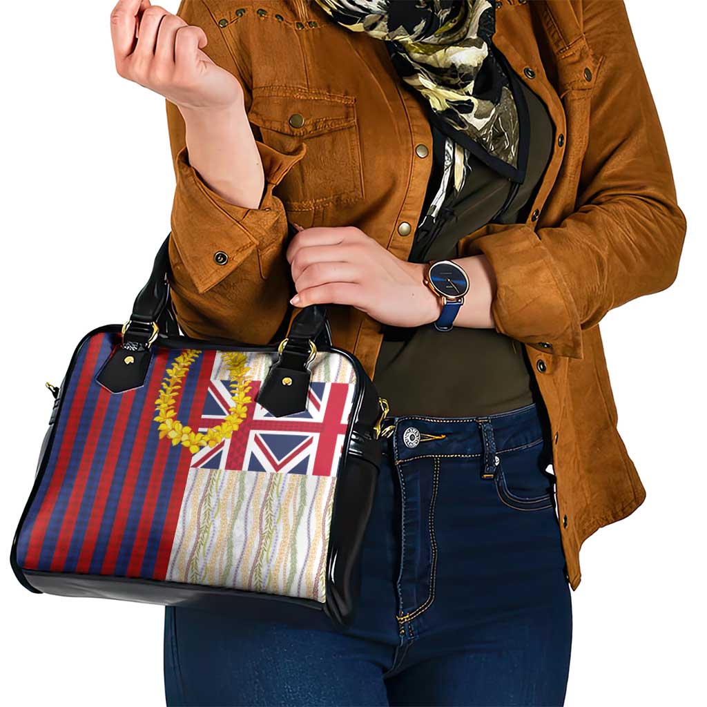 Hawaiian Tropical Plants Lei Shoulder Handbag National Flag Style LT03 - Polynesian Pride