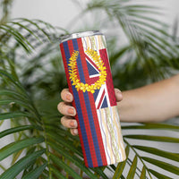 Hawaiian Tropical Plants Lei Skinny Tumbler National Flag Style - Polynesian Pride