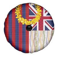 Hawaiian Tropical Plants Lei Spare Tire Cover National Flag Style - Polynesian Pride