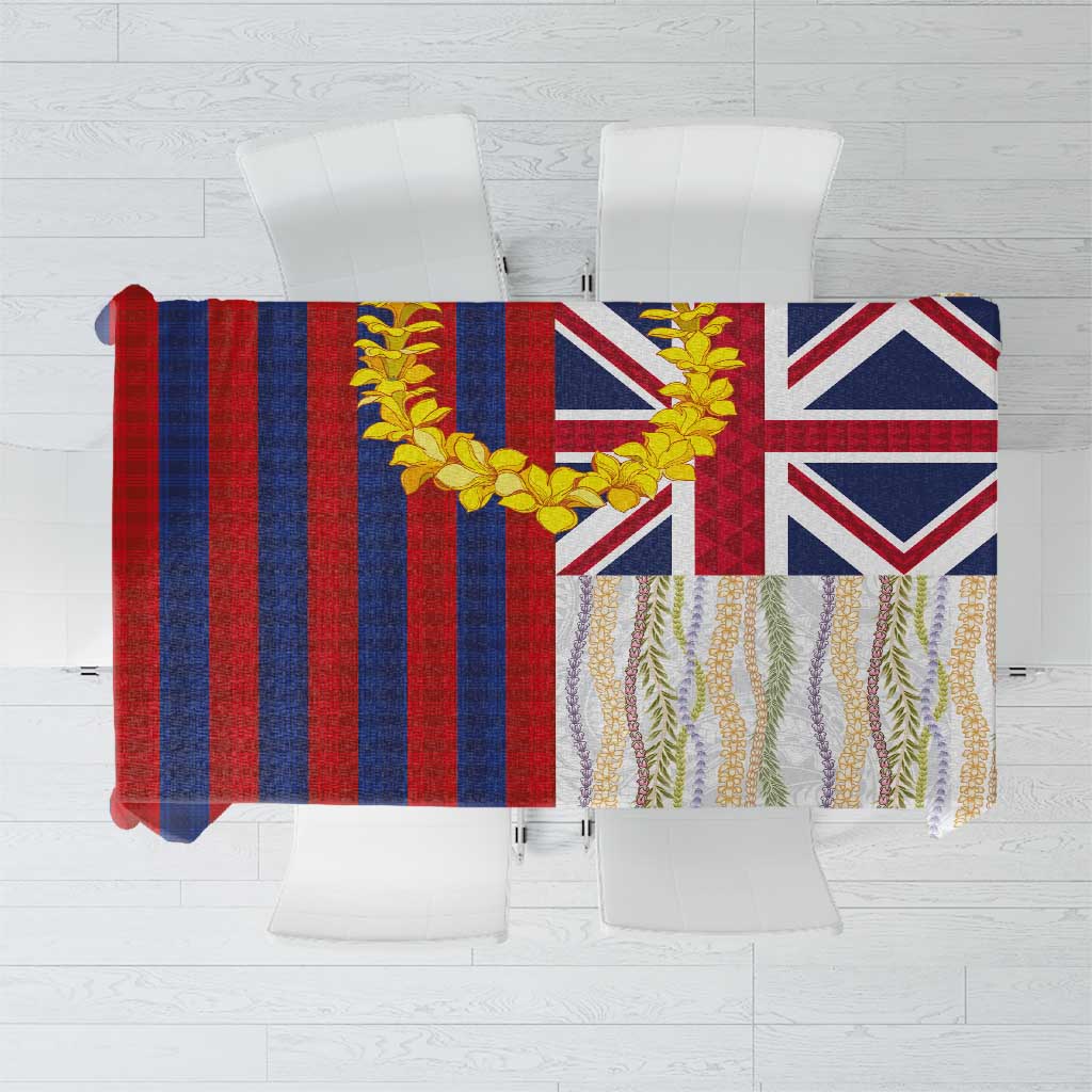 Hawaiian Tropical Plants Lei Tablecloth National Flag Style LT03 Multicolor - Polynesian Pride