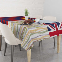 Hawaiian Tropical Plants Lei Tablecloth National Flag Style LT03 - Polynesian Pride