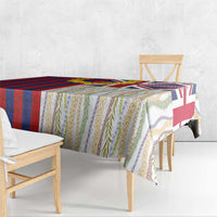 Hawaiian Tropical Plants Lei Tablecloth National Flag Style LT03 - Polynesian Pride