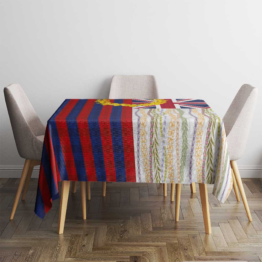 Hawaiian Tropical Plants Lei Tablecloth National Flag Style LT03 - Polynesian Pride
