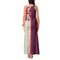Hawaiian Tropical Plants Lei Tank Maxi Dress National Flag Style - Polynesian Pride