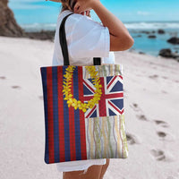 Hawaiian Tropical Plants Lei Tote Bag National Flag Style - Polynesian Pride
