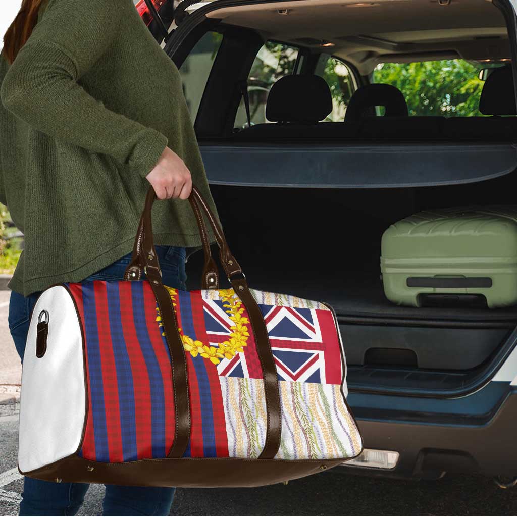 Hawaiian Tropical Plants Lei Travel Bag National Flag Style - Polynesian Pride