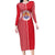 Custom Tahiti Football-Iron Warriors Family Matching Long Sleeve Bodycon Dress and Hawaiian Shirt