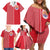 Custom Tahiti Football-Iron Warriors Family Matching Off Shoulder Short Dress and Hawaiian Shirt