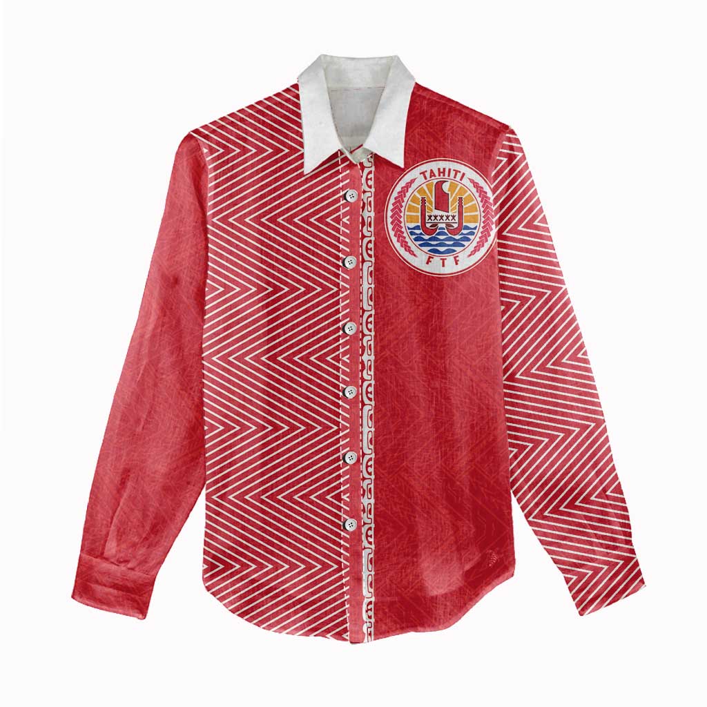 Custom Tahiti Football-Iron Warriors Women Casual Shirt