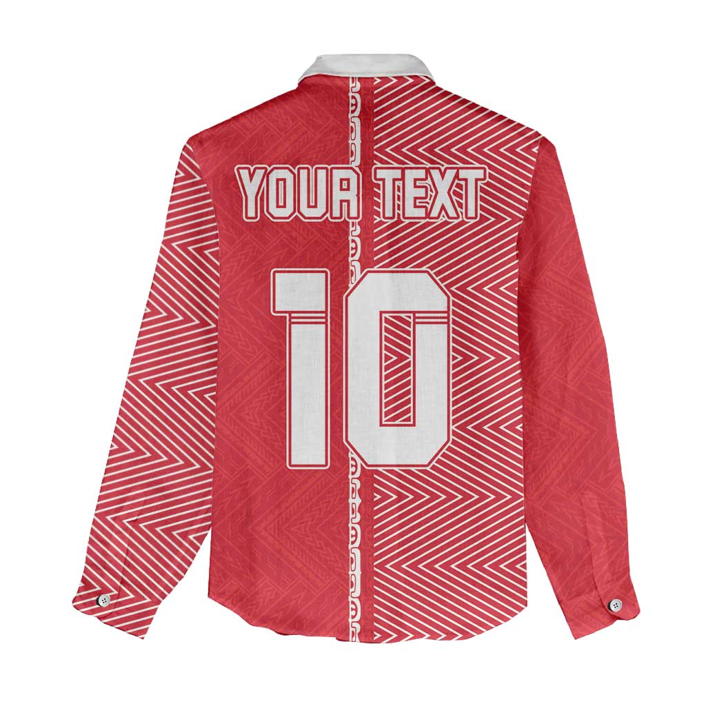 Custom Tahiti Football-Iron Warriors Women Casual Shirt