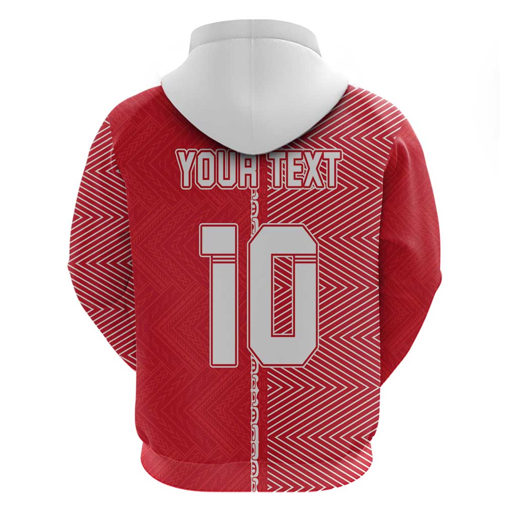 Custom Tahiti Football-Iron Warriors Zip Hoodie