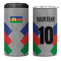 Custom New Caledonia-The Kagus 4 in 1 Can Cooler Tumbler