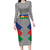 Custom New Caledonia-The Kagus Family Matching Long Sleeve Bodycon Dress and Hawaiian Shirt