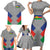 Custom New Caledonia-The Kagus Family Matching Short Sleeve Bodycon Dress and Hawaiian Shirt