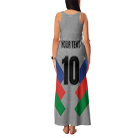 Custom New Caledonia-The Kagus Family Matching Tank Maxi Dress and Hawaiian Shirt