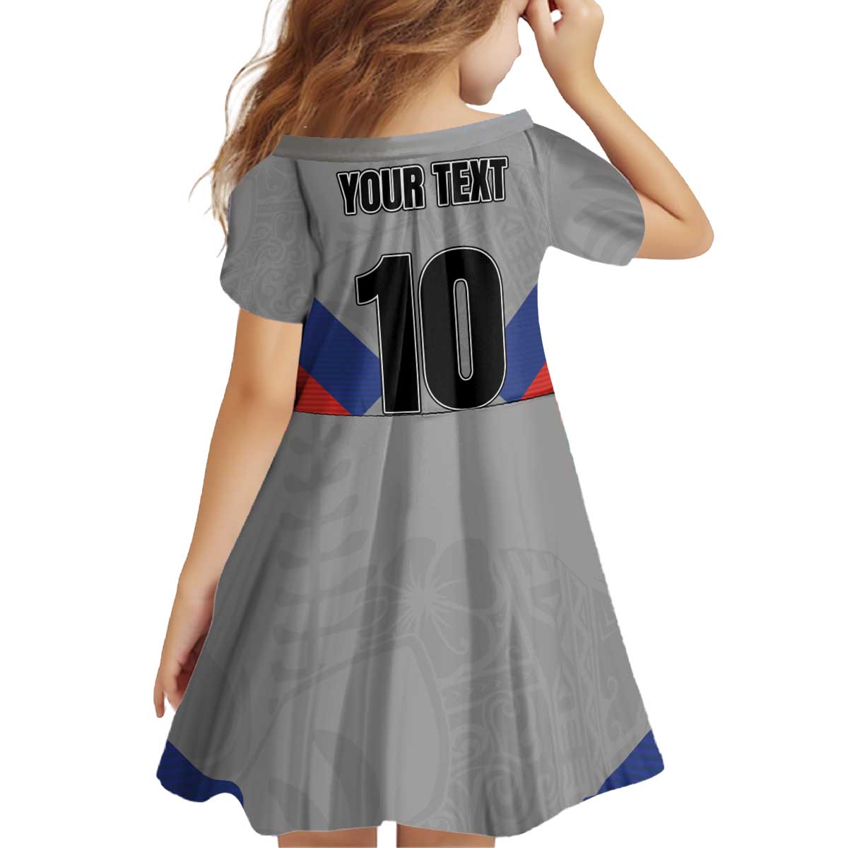 Custom New Caledonia-The Kagus Kid Short Sleeve Dress