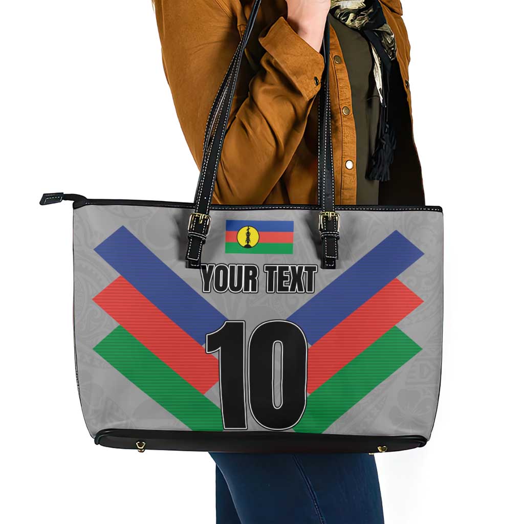 Custom New Caledonia-The Kagus Leather Tote Bag