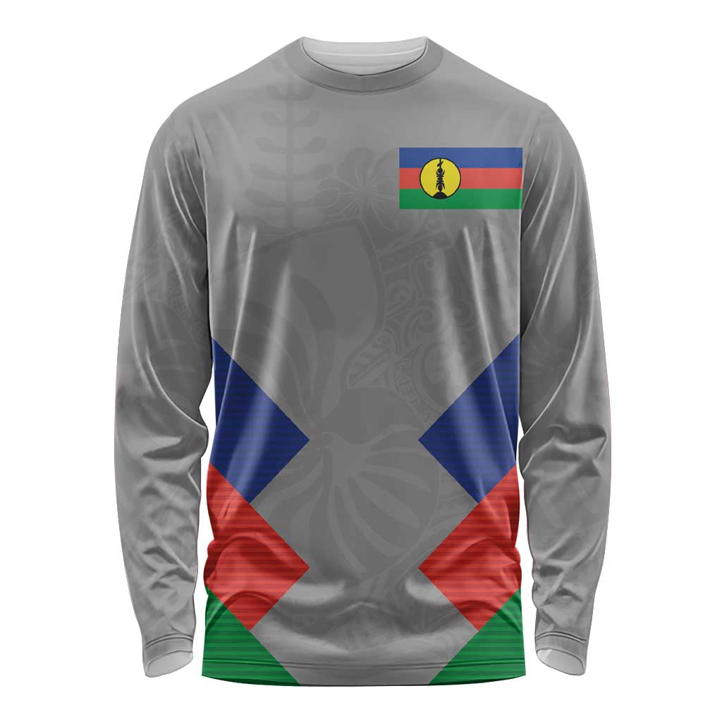 Custom New Caledonia-The Kagus Long Sleeve Shirt