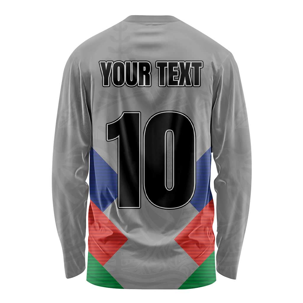 Custom New Caledonia-The Kagus Long Sleeve Shirt