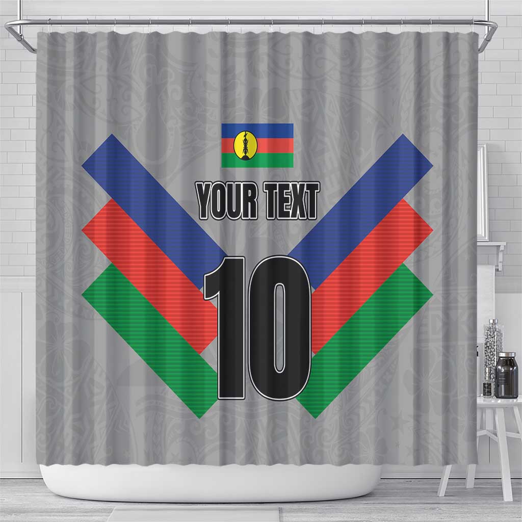 Custom New Caledonia-The Kagus Shower Curtain