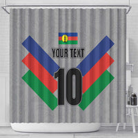 Custom New Caledonia-The Kagus Shower Curtain