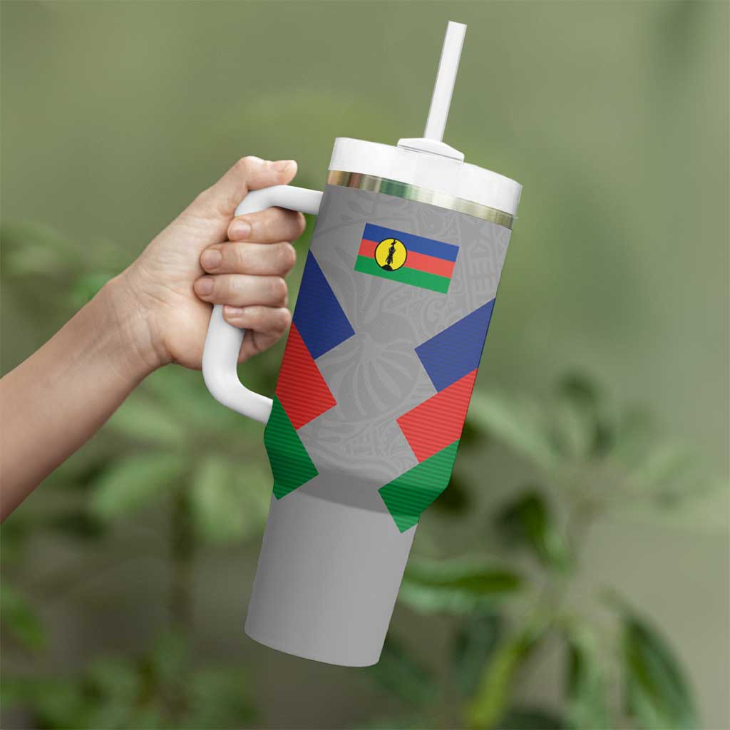 Custom New Caledonia-The Kagus Tumbler With Handle