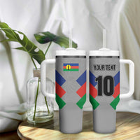 Custom New Caledonia-The Kagus Tumbler With Handle