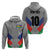 Custom New Caledonia-The Kagus Zip Hoodie