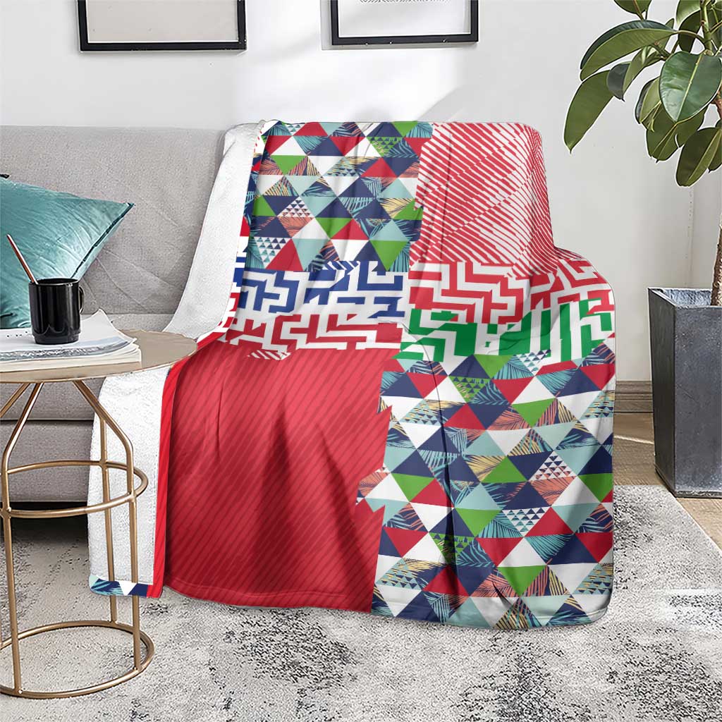 Hawaiian Floral Kakau Tropical Leaves-Sporty Style Blanket LT03 - Polynesian Pride