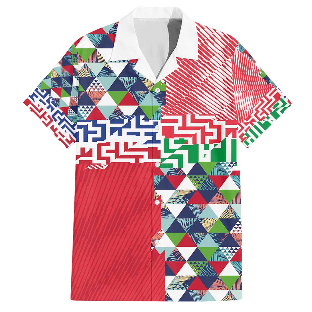 Hawaiian Floral Kakau Tropical Leaves-Sporty Style Hawaiian Shirt LT03 Art - Polynesian Pride