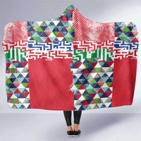 Hawaiian Floral Kakau Tropical Leaves-Sporty Style Hooded Blanket LT03 One Size Art - Polynesian Pride