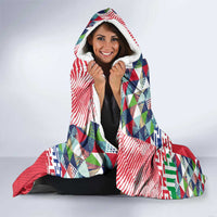 Hawaiian Floral Kakau Tropical Leaves-Sporty Style Hooded Blanket LT03 - Polynesian Pride