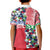 Hawaiian Floral Kakau Tropical Leaves-Sporty Style Kid Polo Shirt