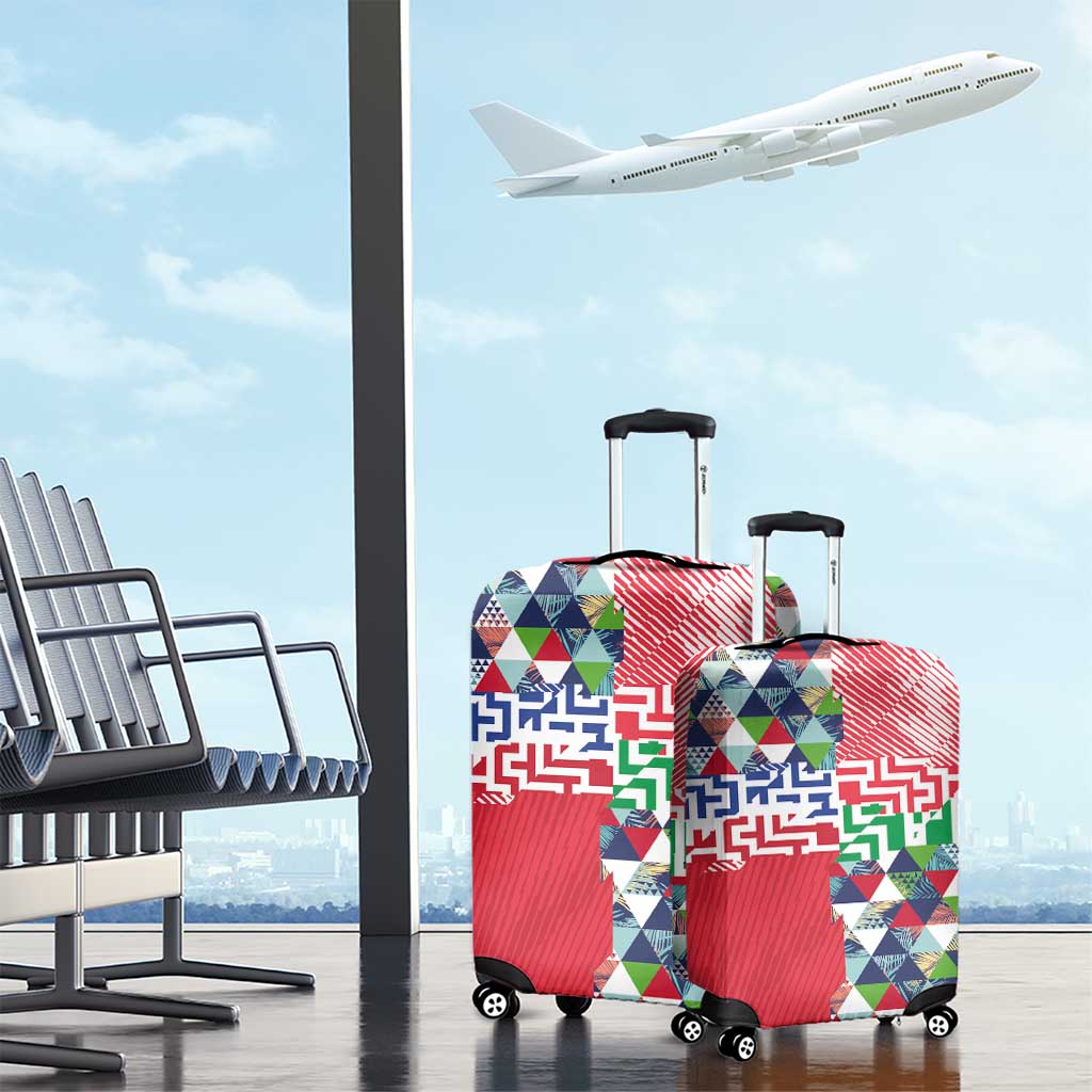 Hawaiian Floral Kakau Tropical Leaves-Sporty Style Luggage Cover