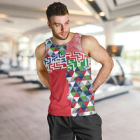 Hawaiian Floral Kakau Tropical Leaves-Sporty Style Men Tank Top LT03 Art - Polynesian Pride