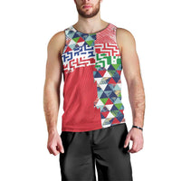 Hawaiian Floral Kakau Tropical Leaves-Sporty Style Men Tank Top LT03 - Polynesian Pride