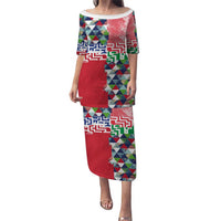 Hawaiian Floral Kakau Tropical Leaves-Sporty Style Puletasi LT03 Long Dress Art - Polynesian Pride