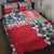 Hawaiian Floral Kakau Tropical Leaves-Sporty Style Quilt Bed Set