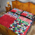 Hawaiian Floral Kakau Tropical Leaves-Sporty Style Quilt Bed Set