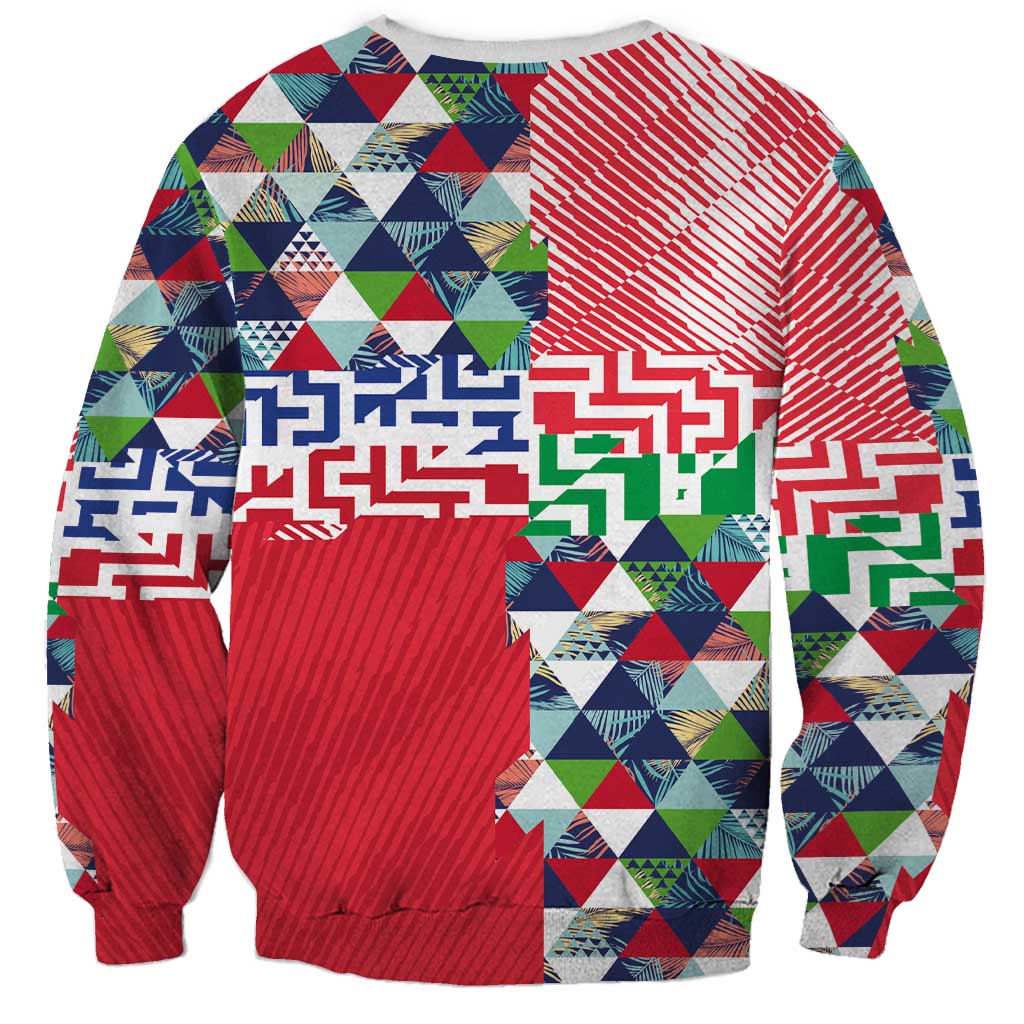 Hawaiian Floral Kakau Tropical Leaves-Sporty Style Sweatshirt LT03 - Polynesian Pride