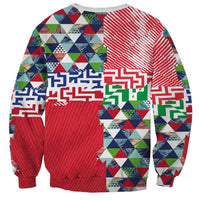 Hawaiian Floral Kakau Tropical Leaves-Sporty Style Sweatshirt LT03 - Polynesian Pride