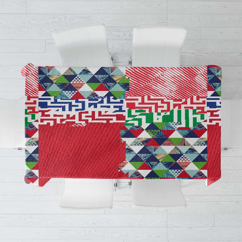 Hawaiian Floral Kakau Tropical Leaves-Sporty Style Tablecloth LT03 Art - Polynesian Pride